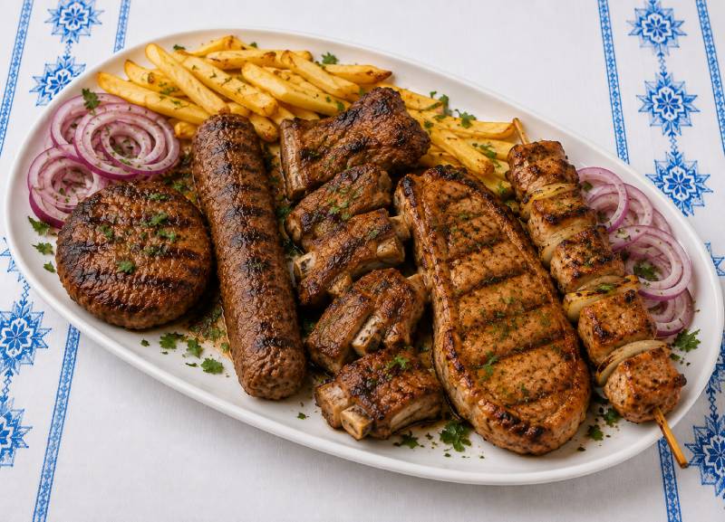 Мешана скара с гарнитура